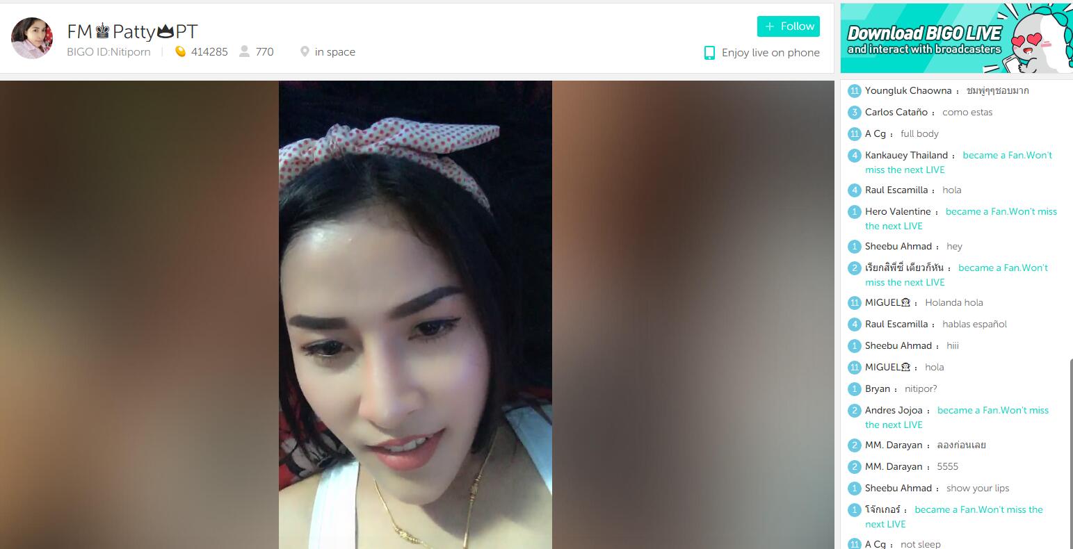 發(fā)現(xiàn)一個(gè)不錯(cuò)的外國(guó)人直播的平臺(tái)