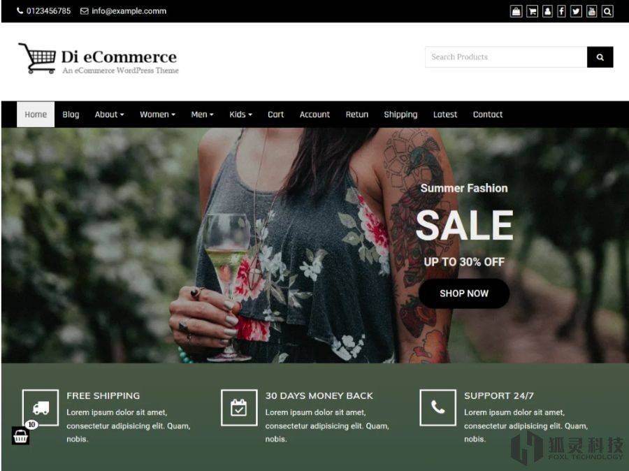 Di eCommerce主題